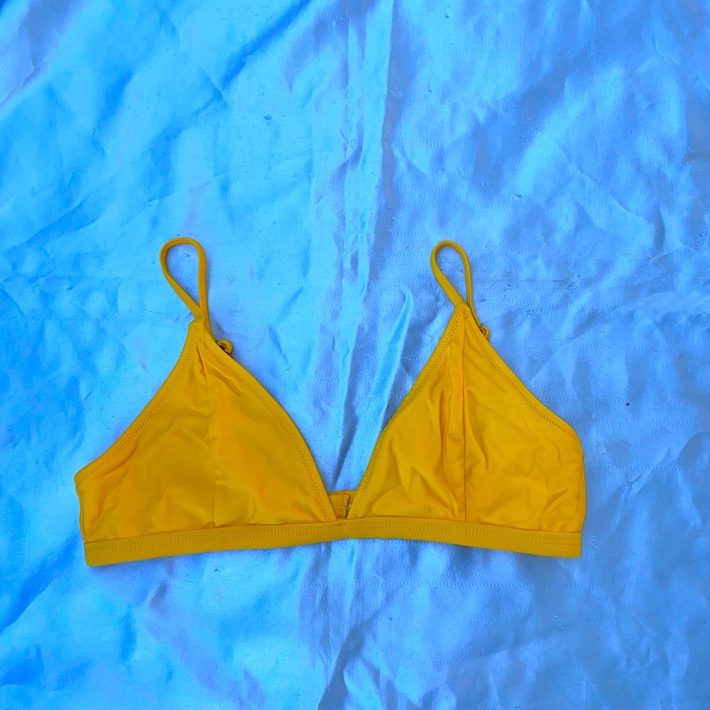 Yellow bikini top
